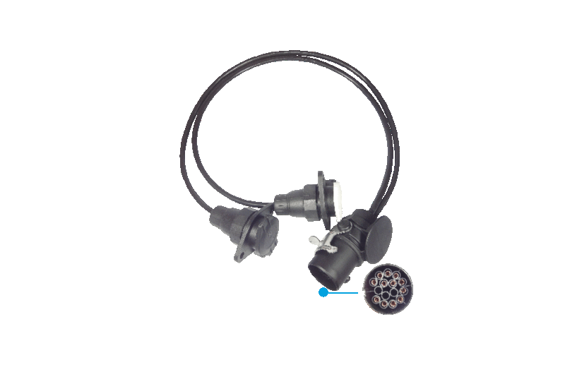 15-pol. Y-Adapterleitung ISO 12098 Stecker auf 7-pol. Typ N/S Steckdosen